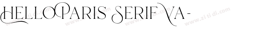 Hello Paris Serif Va字体转换 Hello Paris Serif Va字体转换